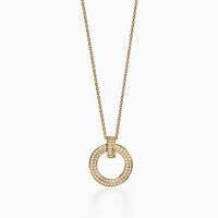 [Solara Jewelry]T WIRE PEDANT DIAMOND NECKLACE