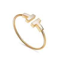 [Solara Jewelry]T WIDE MOP OPEN BRACELET