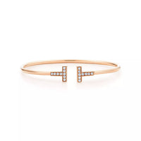 [Solara Jewelry]T BRACELET PINK GOLD 1.8MM DIAMOND