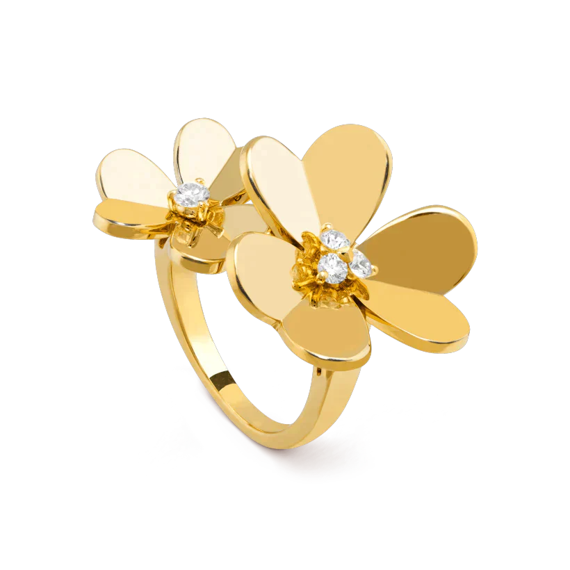 [Solara Jewelry]CLOVER COMOS GOLD DIAMOND RING