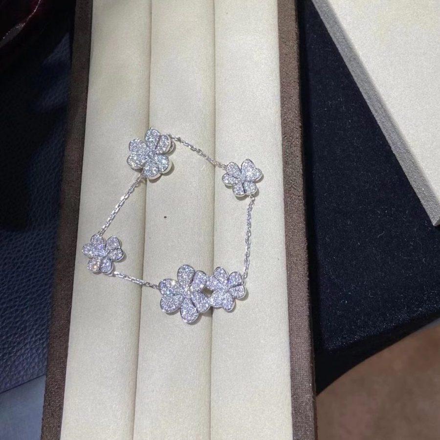 [Solara Jewelry]FRIVOLE SILVER 5 FLOWERS BRACELET