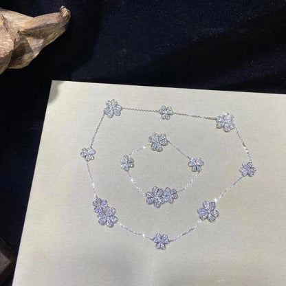 [Solara Jewelry]FRIVOLE SILVER 5 FLOWERS BRACELET