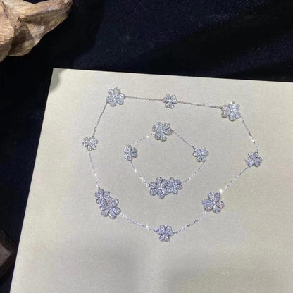 [Solara Jewelry]FRIVOLE SILVER 5 FLOWERS BRACELET