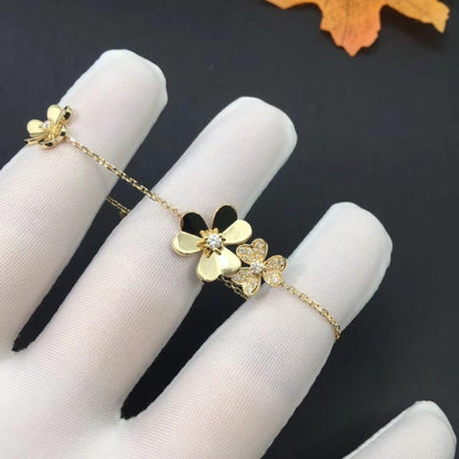 [Solara Jewelry]FRIVOLE GOLD 5 FLOWERS BRACELET