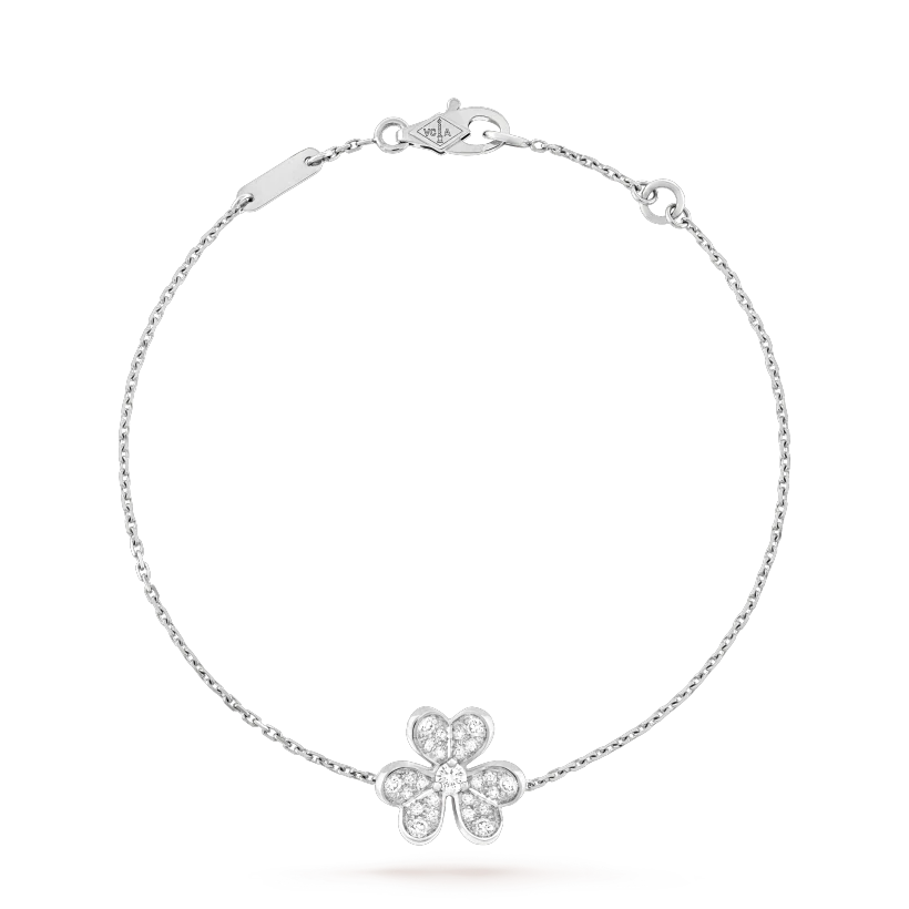[Solara Jewelry]FRIVOLE SILVER FLOWER DIAMOND BRACELET