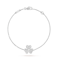 [Solara Jewelry]FRIVOLE SILVER FLOWER DIAMOND BRACELET