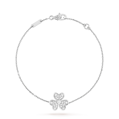 [Solara Jewelry]FRIVOLE SILVER FLOWER DIAMOND BRACELET