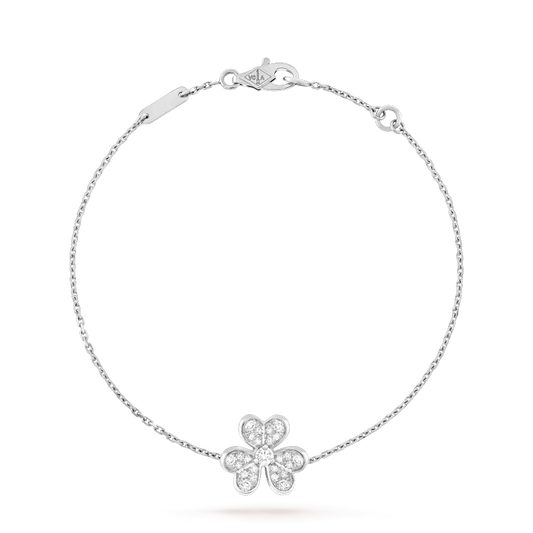 [Solara Jewelry]FRIVOLE SILVER FLOWER DIAMOND BRACELET