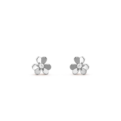 [Solara Jewelry]FRIVOLE MINI SILVER FLOWER EARRINGS