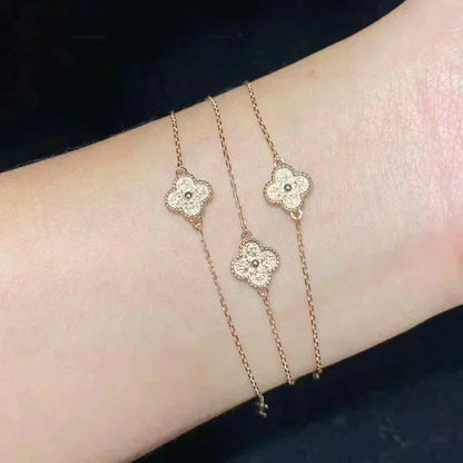 [Solara Jewelry]CLOVER SINGLE FLOWER BRACELET
