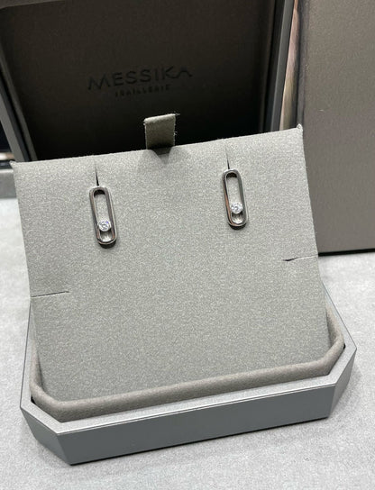 [Solara jewelry]MOVE UNO SMALL 1 DIAMOND EARRINGS