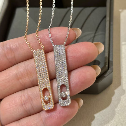 [Solara jewelry]MY FIRST DIAMOND PAVED NECKLACE