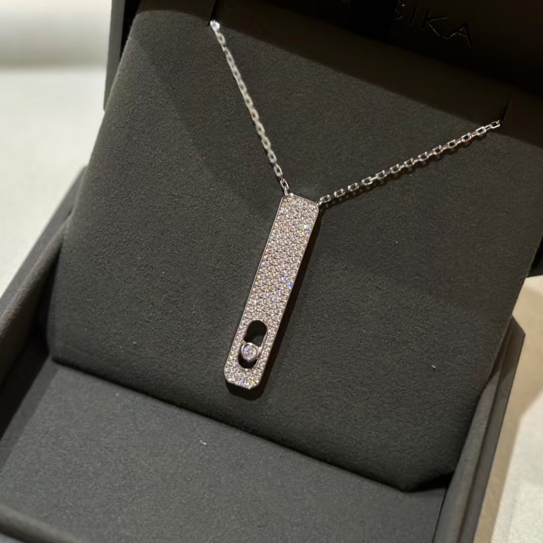 [Solara jewelry]MY FIRST DIAMOND PAVED NECKLACE