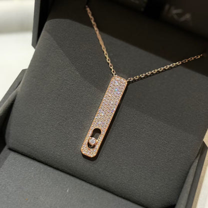 [Solara jewelry]MY FIRST DIAMOND PAVED NECKLACE