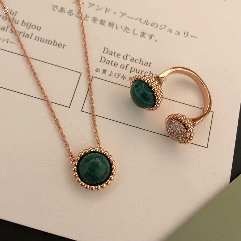 [Solara Jewelry]PERLEE COULEURS DIAMOND ROSE GOLD BETWEEN THE FINGER RING