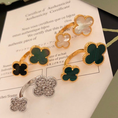 [Solara Jewelry]CLOVER BETWEEN THE FINGER RING