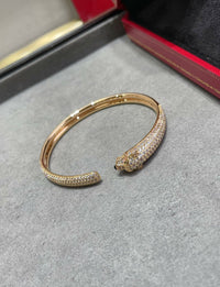 [Solara Jewelry]PANTHERE FULL DIAMOND OPEN BRACELET