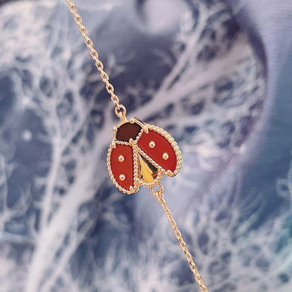 [Solara Jewelry]LUCKY SPRING 1 MOTIF PINK GOLD BRACELET