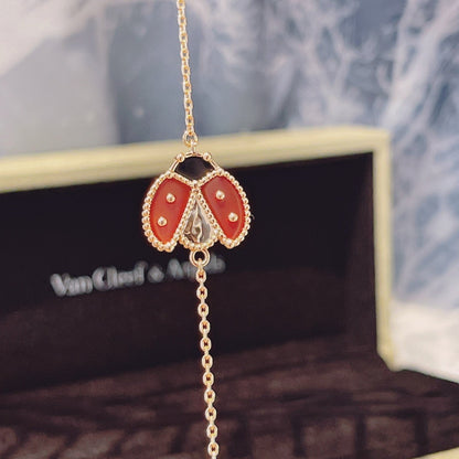 [Solara Jewelry]LUCKY SPRING 1 MOTIF PINK GOLD BRACELET