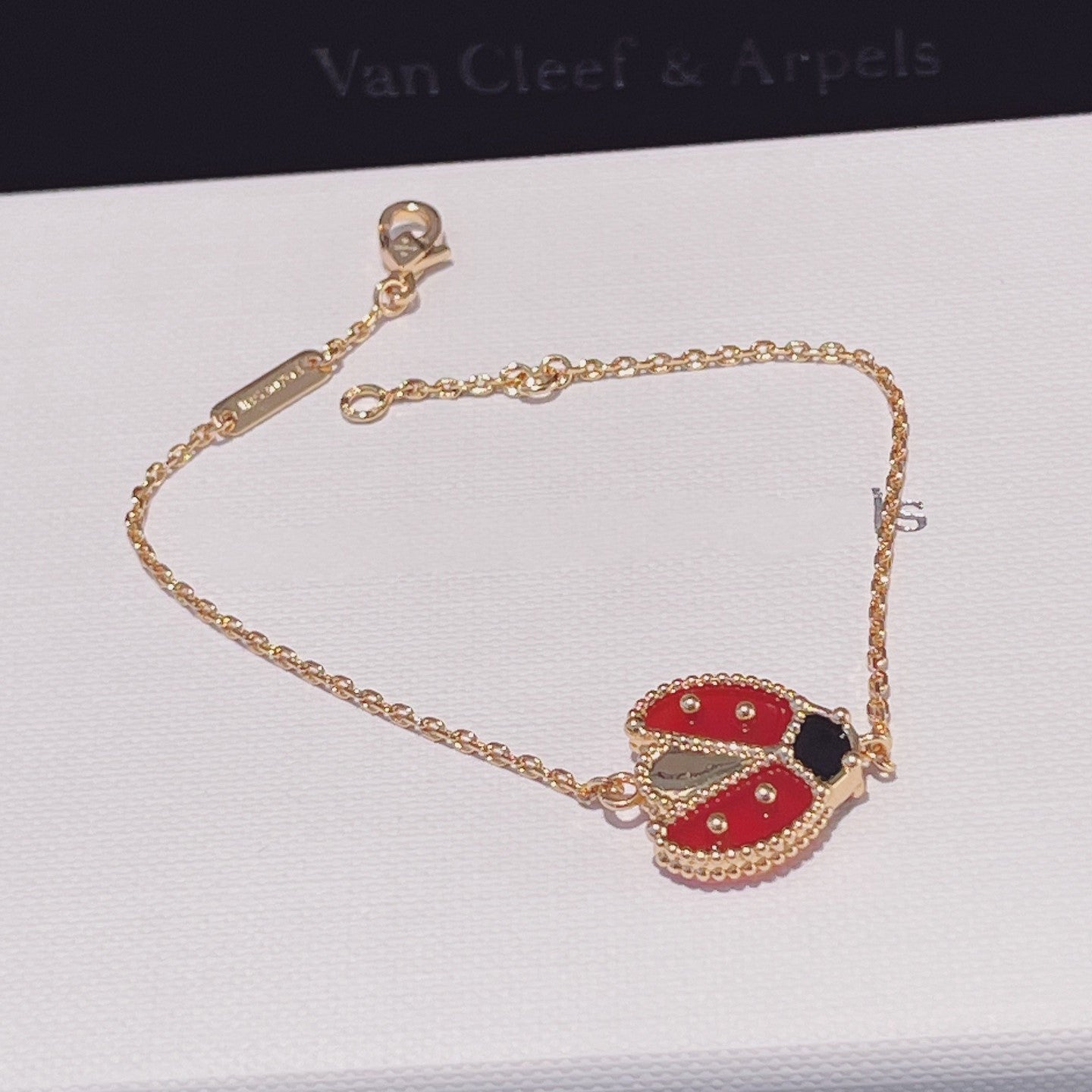 [Solara Jewelry]LUCKY SPRING 1 MOTIF PINK GOLD BRACELET