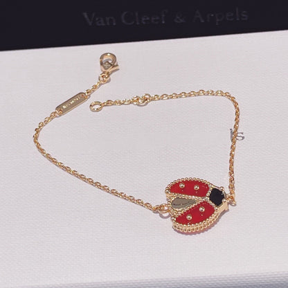 [Solara Jewelry]LUCKY SPRING 1 MOTIF PINK GOLD BRACELET