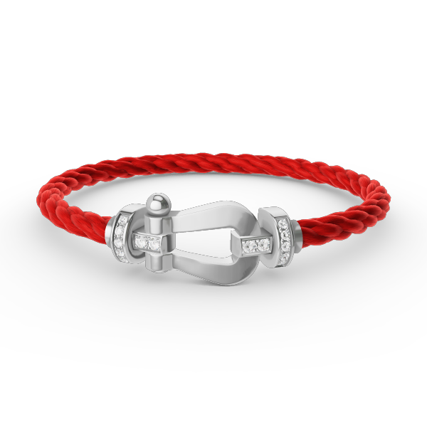 [Solara Jewelry]FORCE LARGE HORSESHOE HALF DIAMOND BRACELET SILVER