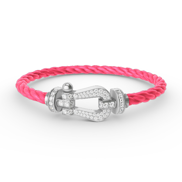 [Solara Jewelry]FORCE LARGE HORSESHOE FULL DIAMOND BRACELET SILVER