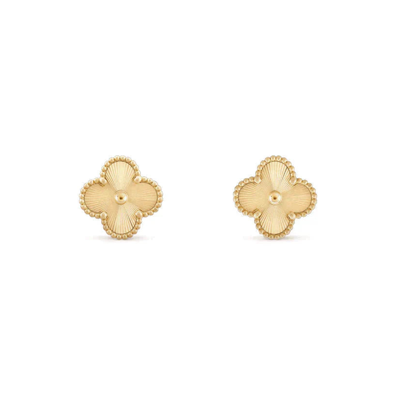 [Solara Jewelry]CLOVER MEDIUM 1 MOTIFS LASER EARRINGS